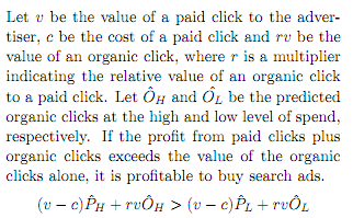 Google Complex Math Paid Organic Clicks