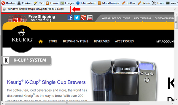 Web Developer Resize Window 800x600 Web Developer Resize Window 800x600