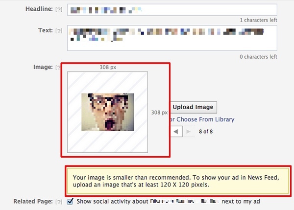 Facebook Create Flow Image Size Preview