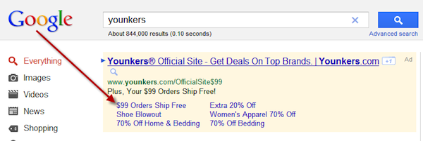 google-sitelinks-younkers