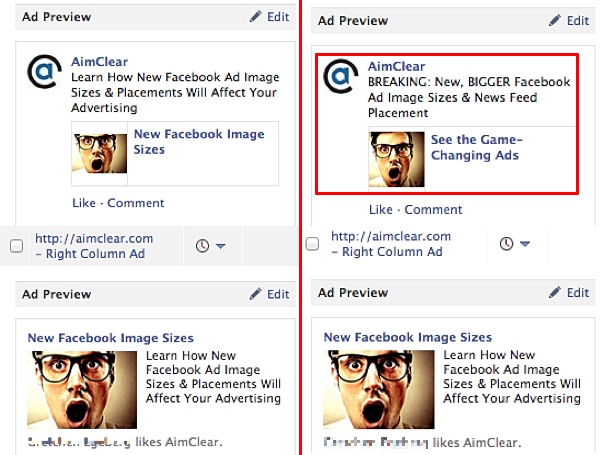 Facebook Traditional Ad Campaign Preview