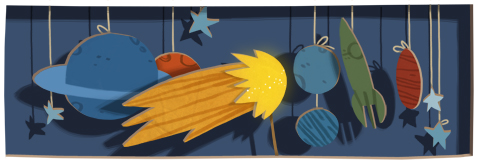 Halleys Comet Google Doodle