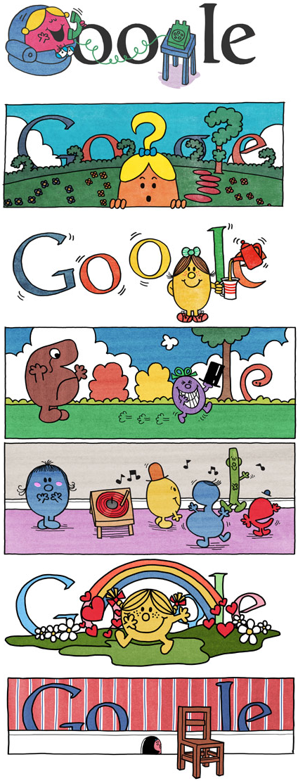 Roger Hargreaves Little Miss Google Doodles