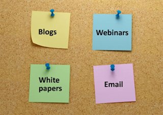 Blogs Webinars White papers Email