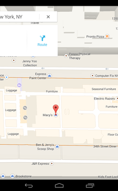 Google Maps for Android screen shot