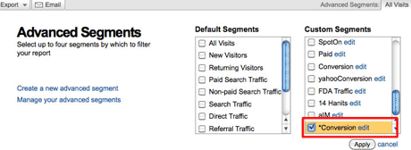 Select Segments