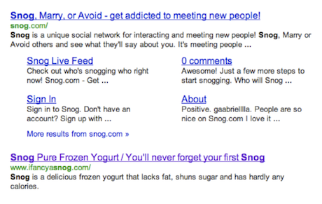 snog-google-result