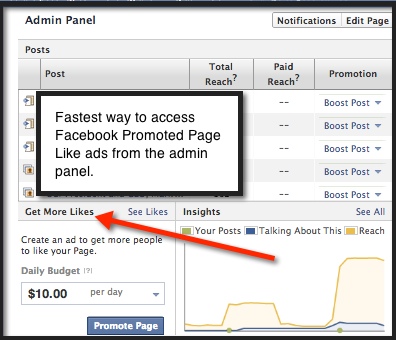 How to Access Facebook Promoted Page Like Ads