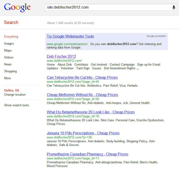 How Deb Fischer website is indexed on Google How Deb Fischer website is indexed on Google