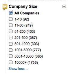 linkedin company size