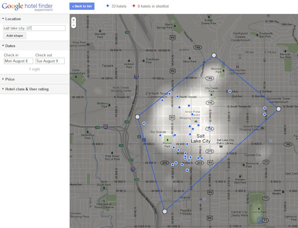 Hotel Finder Visual Map