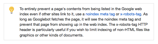 google-tip-noindex