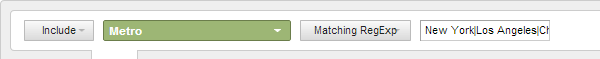 Google Analytics segment for DMA quartiles Google Analytics segment for DMA quartiles