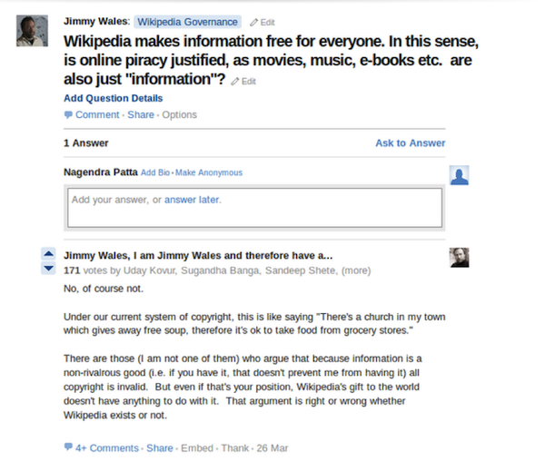 quora-jimmy-wales-wikipedia-piracy-information