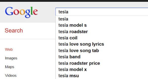 tesla-google-search