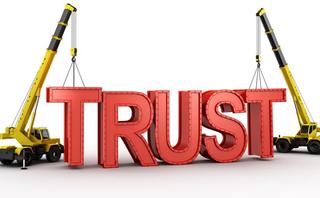 Concept image of building trust