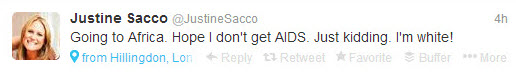 Justine Sacco tweet Justine Sacco tweet