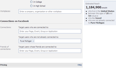 Facebook Estimator Tool