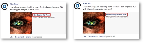 Facebook News Feed Ad Format Headlines Facebook News Feed Ad Format Headlines
