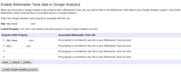 GWT Enable Webmaster Tools Data in Google Analytics GWT Enable Webmaster Tools Data in Google Analytics