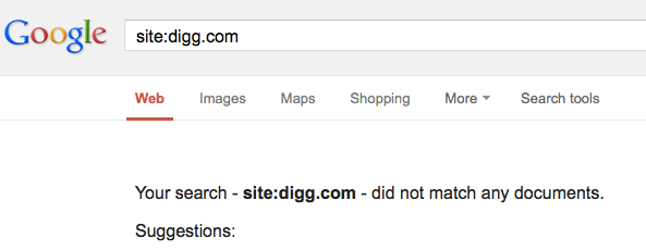 Why Digg Briefly Vanished From Google S Search Results Search Engine Watch