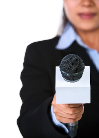 Woman With Microphone