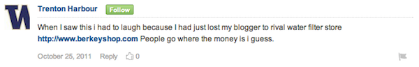 Example of comment spam Example of comment spam