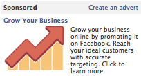 Example of a Facebook ad