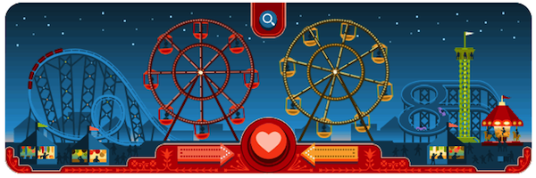 Google Ferris Wheel Valentines Day Doodle