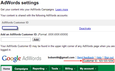 AdWords Customer ID