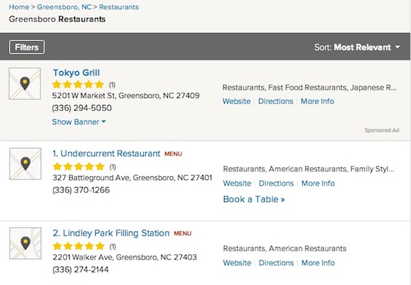 Local Restaurant Directory Local Restaurant Directory