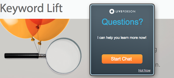 LivePerson introduce Keyword Lift LivePerson introduce Keyword Lift
