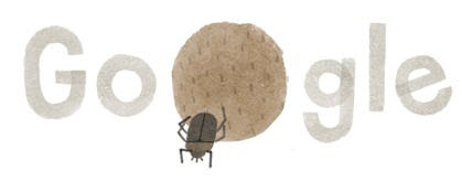 Google Doodle Earth Day Dung Beetle 