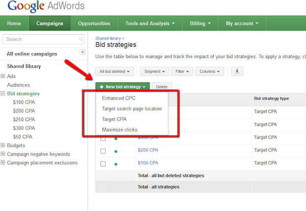 google-adwords-new-bid-strategy