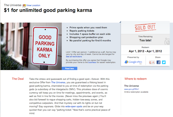 google-offer-karma