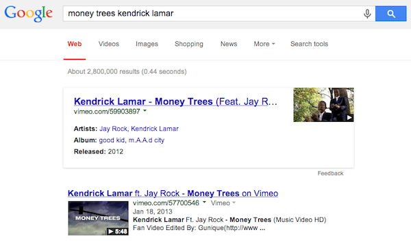 Money Trees Kendrick Lamar Google Search