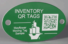 Inventory Reorder QR code example by PlaqueMaker