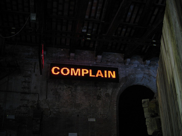 complain