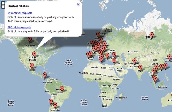 Google U.S. Transparency Report Google U.S. Transparency Report