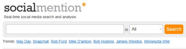 SocialMention search