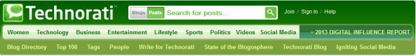 Technorati search