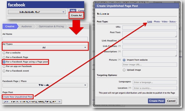 Create Unpublished Page Post