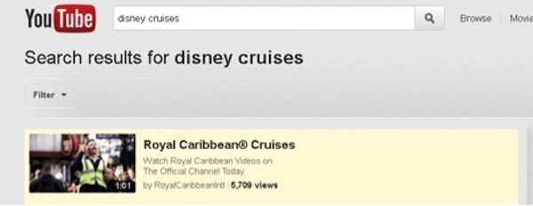 In-search ad on YouTube In-search ad on YouTube