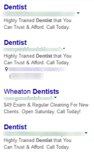 dentist-serp