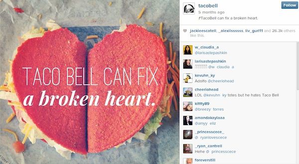 Taco Bell Ccan Fix a Broken Heart