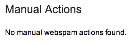 No manual webspam actions found