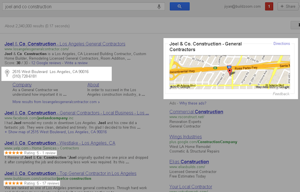 joel-and-co-construction-google-results