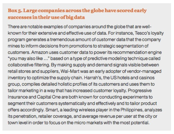 Big Data Early Successes Big Data Early Successes