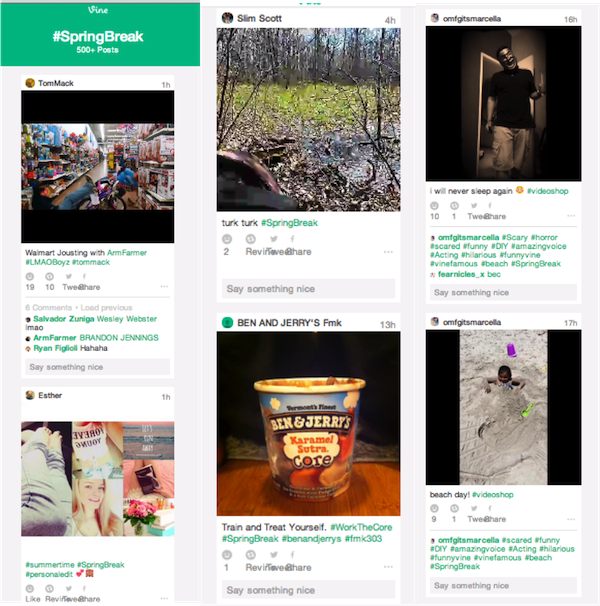 Vine Springbreak Search Results