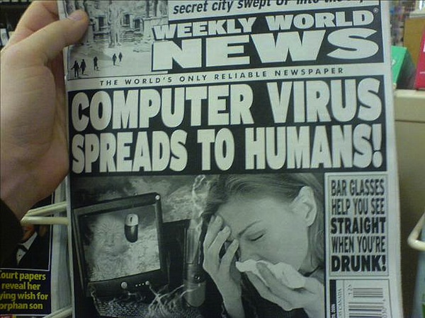 Computer Virus Spreads to Humans